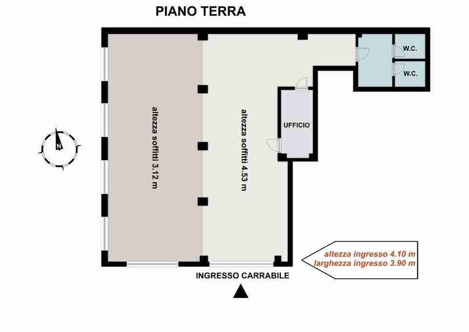 magazzino in vendita Roma Magliana con ingresso carrabile
